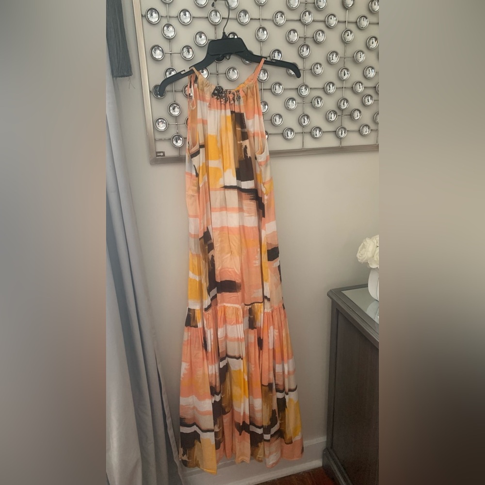 Colorful Abstract Maxi Dress